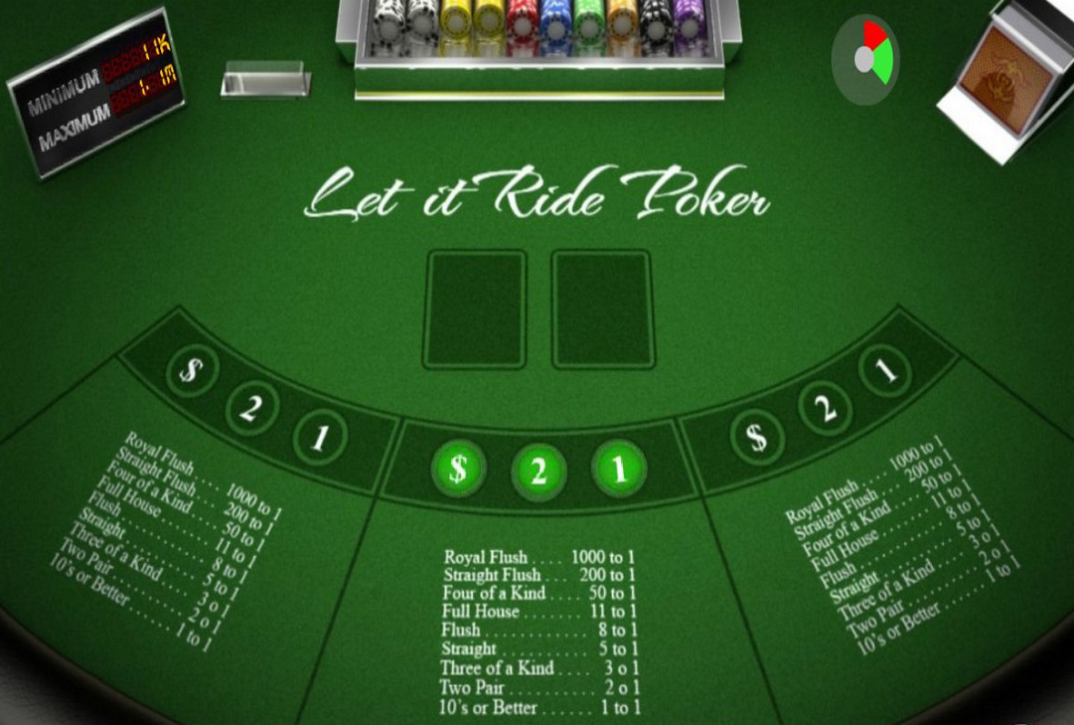 Poker Let It Ride game