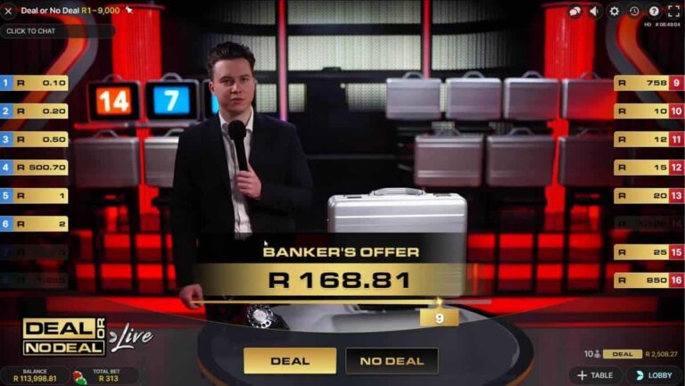 Deal or No Deal Roulette game