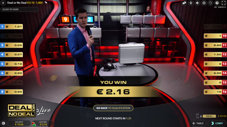 chơi Deal or No Deal Roulette