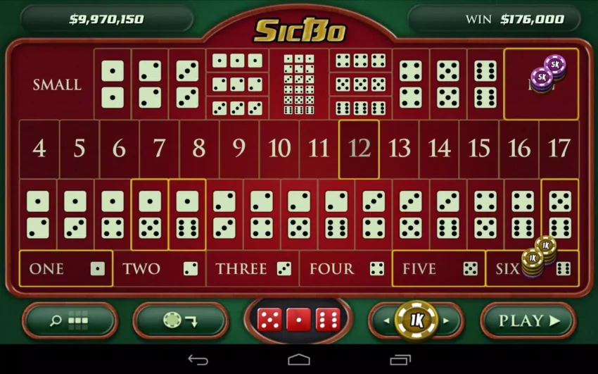 SicBo casino trực tuyến