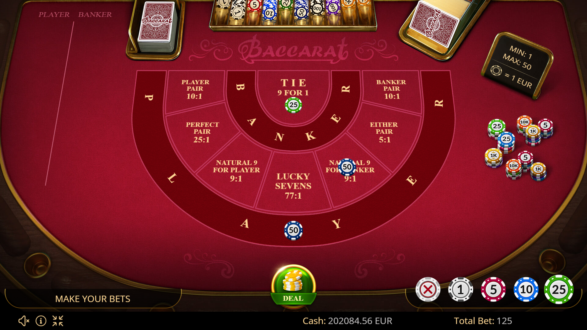 Bet on Baccarat